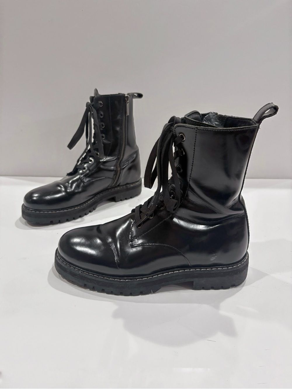Thursday Everyday Women's US 7 Black Combat Boots Lug Sole Goth Biker Punk